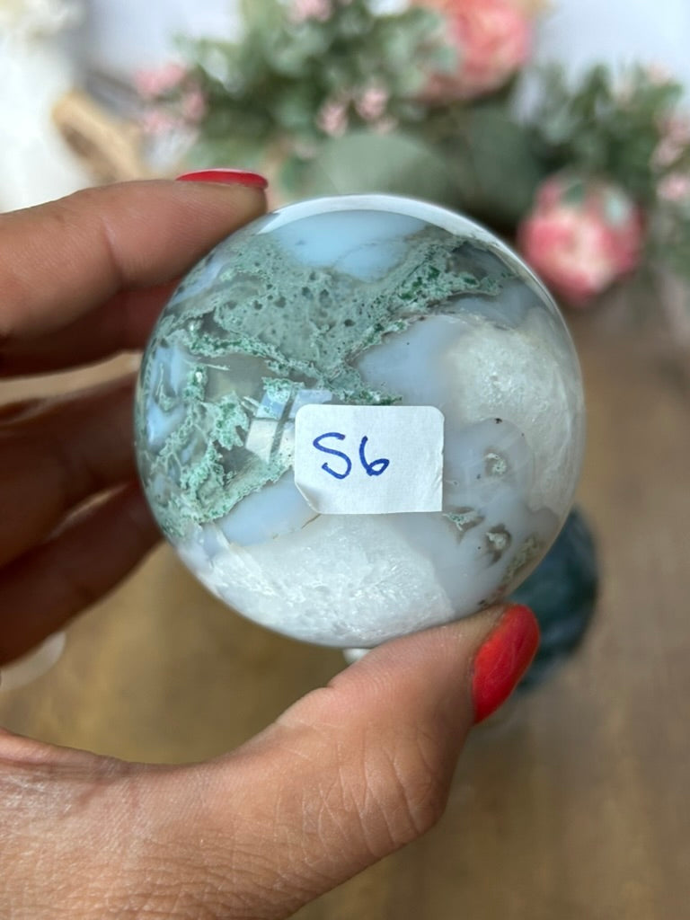 Moss Agate Sphere 56