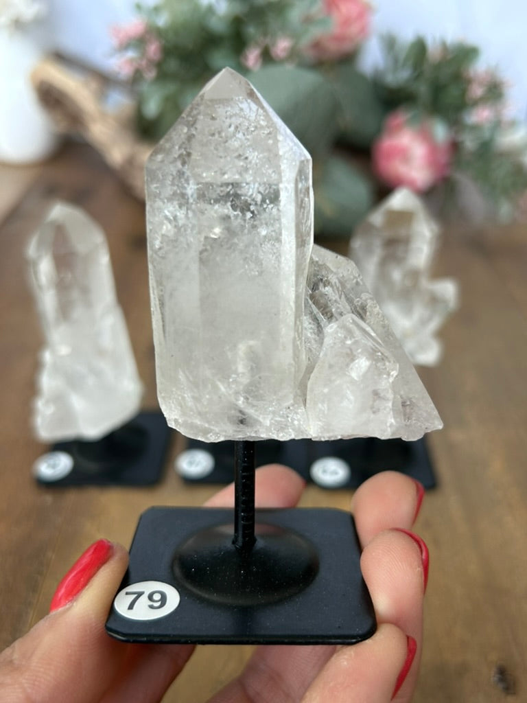 Twin Quartz On Stand 79, 80, 81, 82