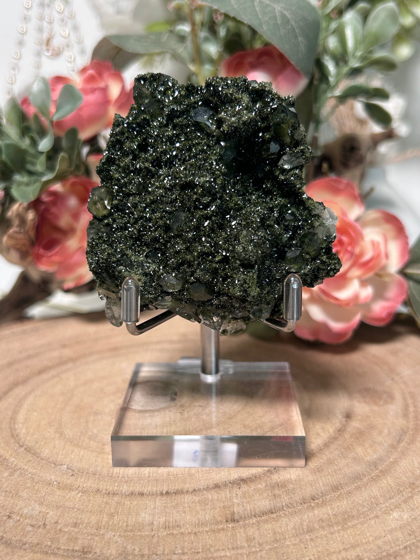 Forest Fairy Epidote on Quartz 133
