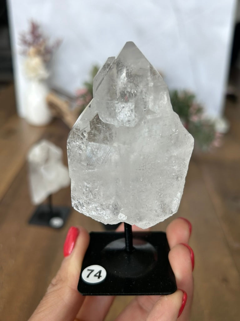 Twin Quartz On Stand 71, 72, 73, 74