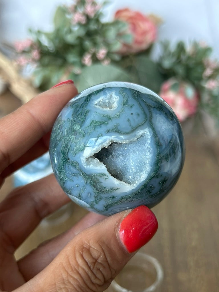 Moss Agate Sphere 44