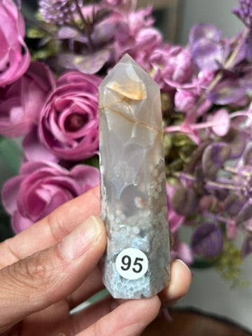 Blue Flower Agate Point 21