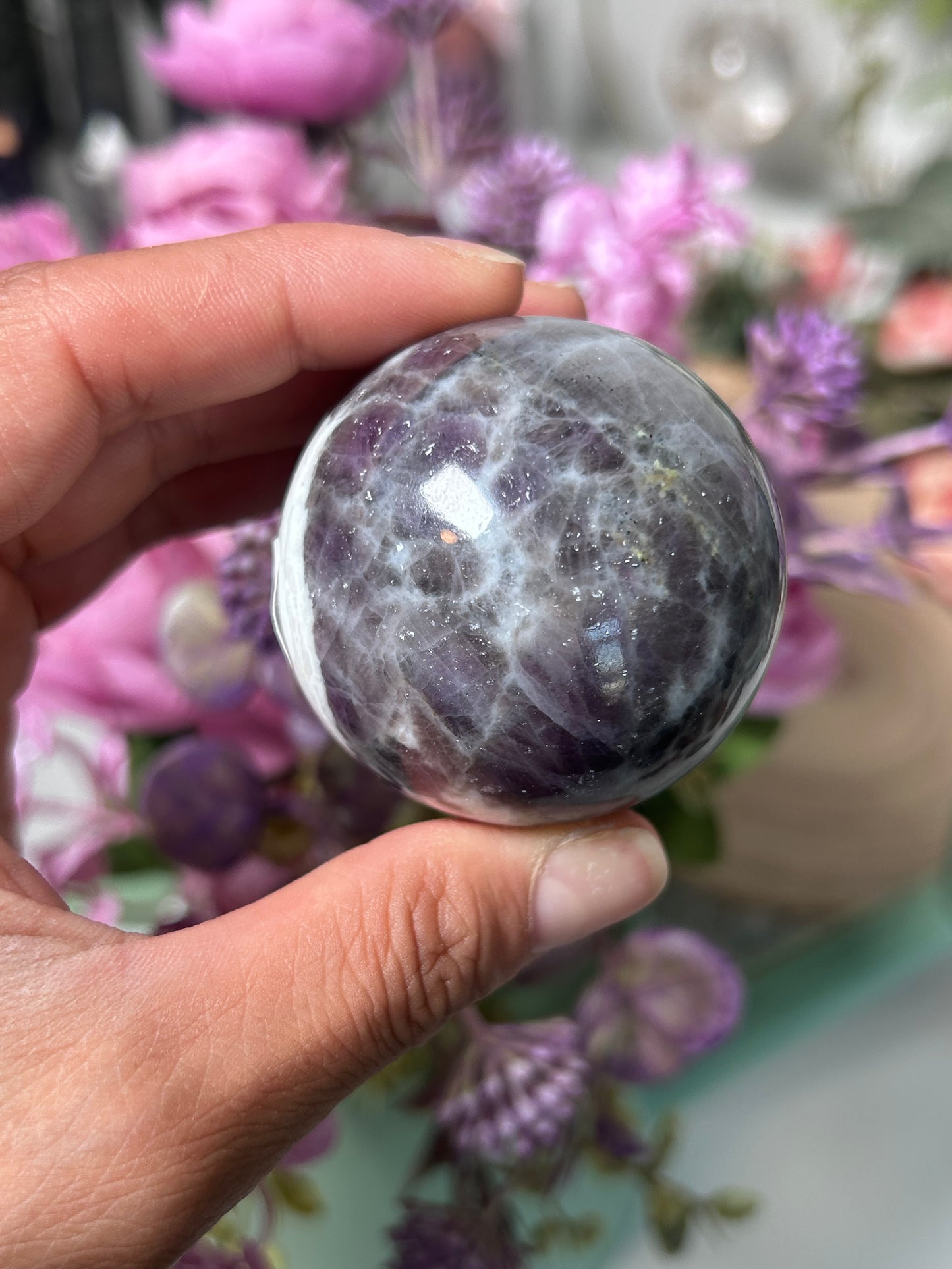 Purple Spurrite From Mexico Sphere 63