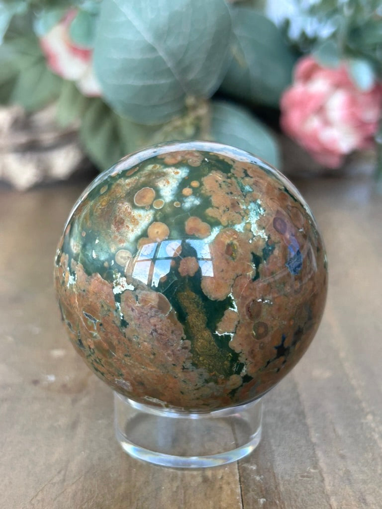 Rainforest Jasper Sphere 56