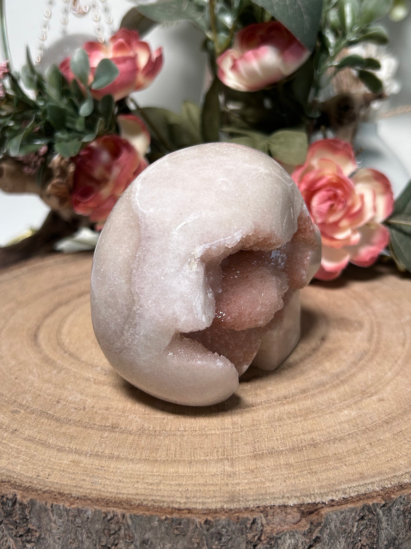 High Quality Pink Amethyst Skull 224