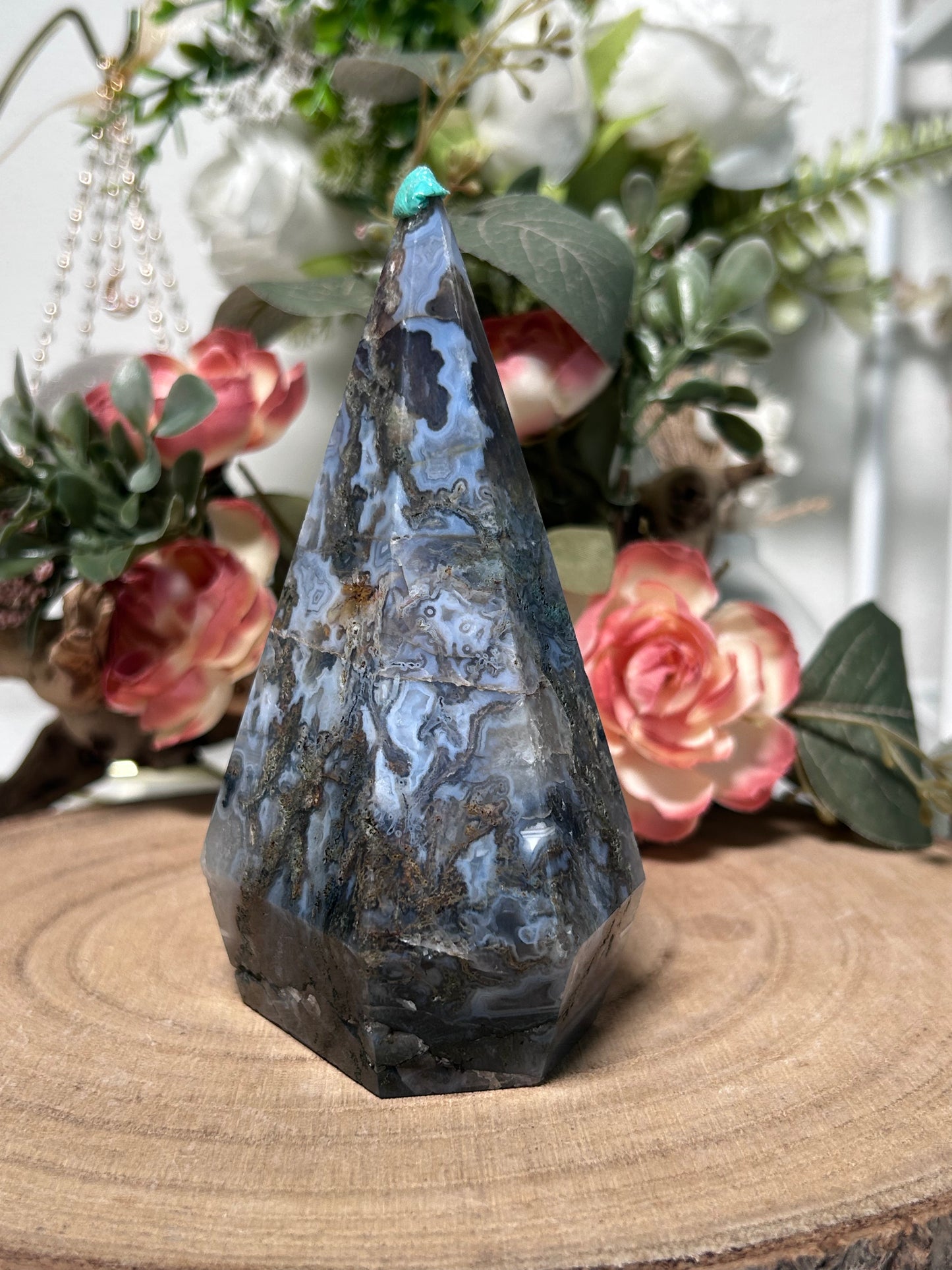 Moss Agate Diamond (Repaired) 44