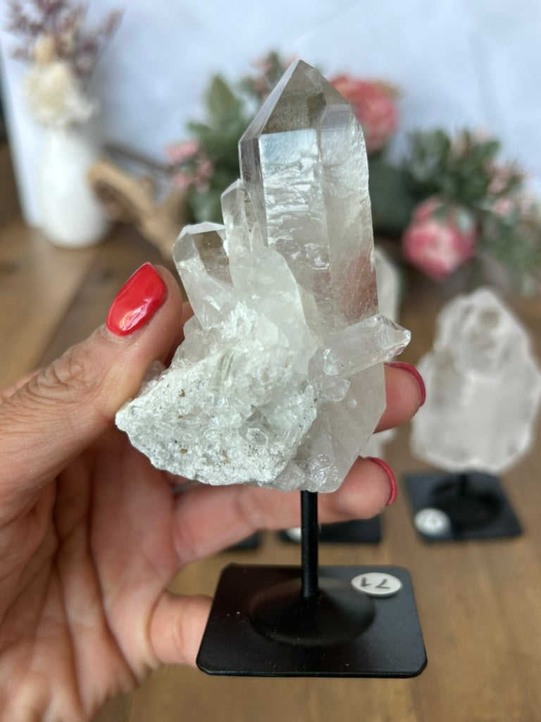 Twin Quartz On Stand 71, 72, 73, 74