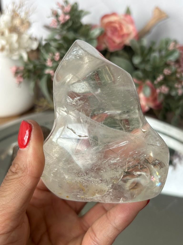 Smokey Quartz Golden Healer Flames