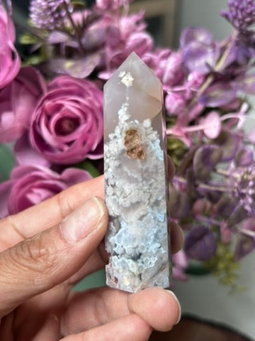 Blue Flower Agate Point 21