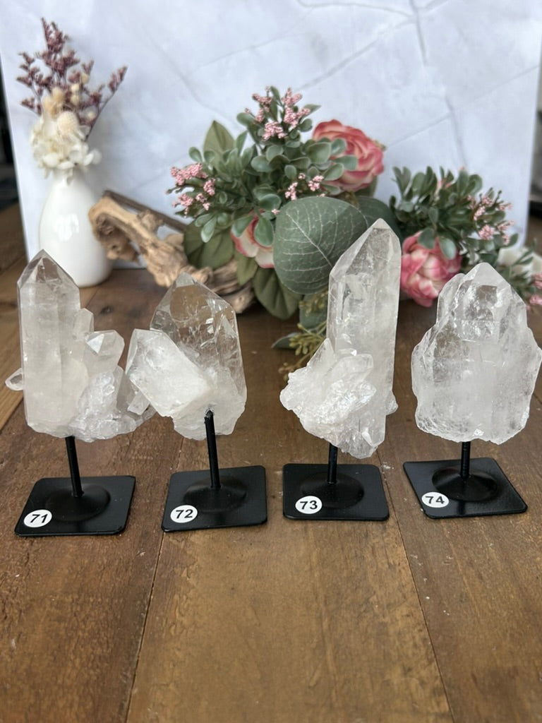 Twin Quartz On Stand 71, 72, 73, 74
