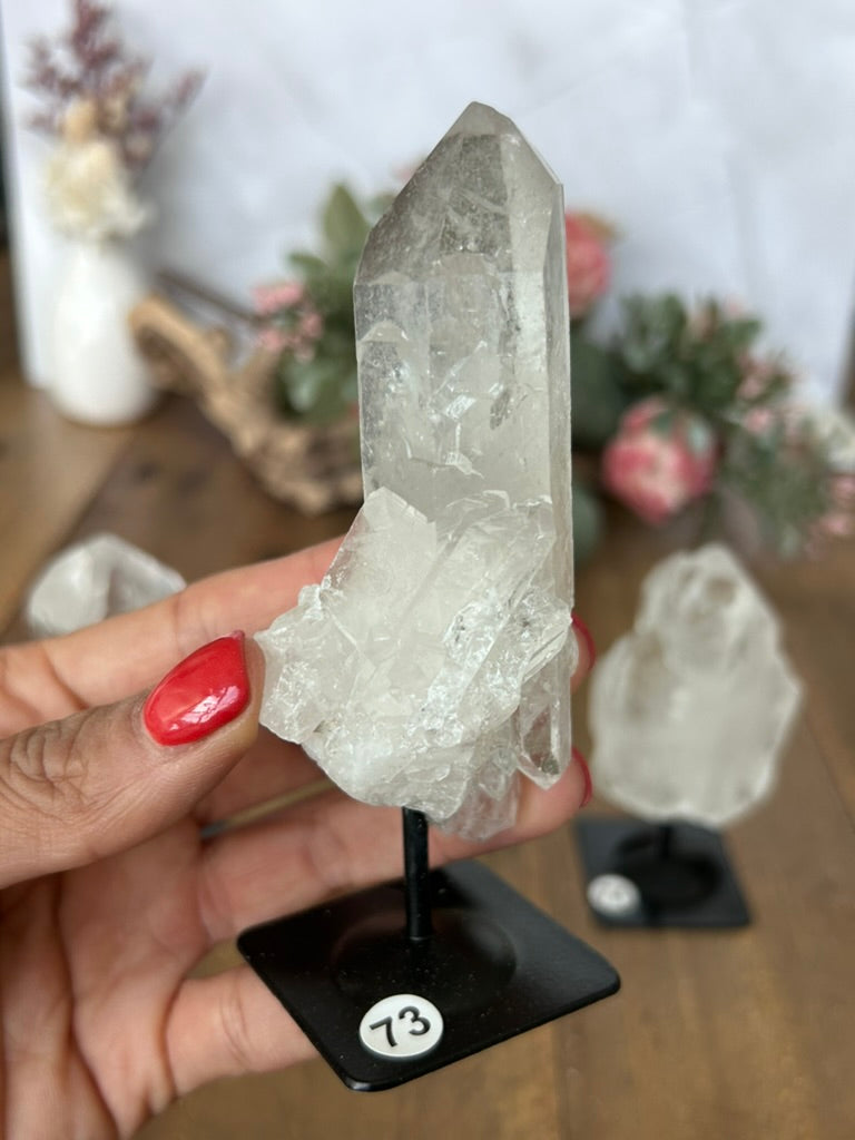 Twin Quartz On Stand 71, 72, 73, 74