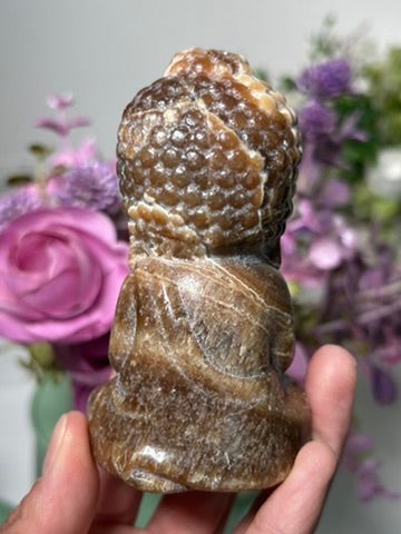 Chocolate Calcite Buddha 77