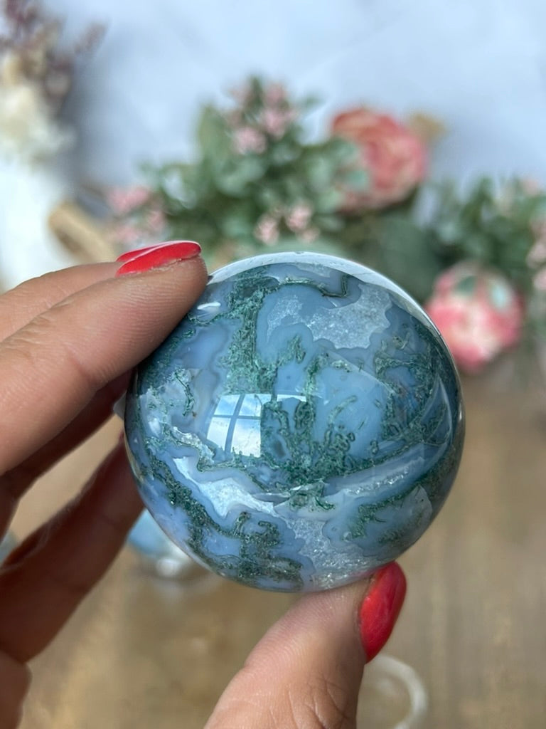 Moss Agate Sphere 44