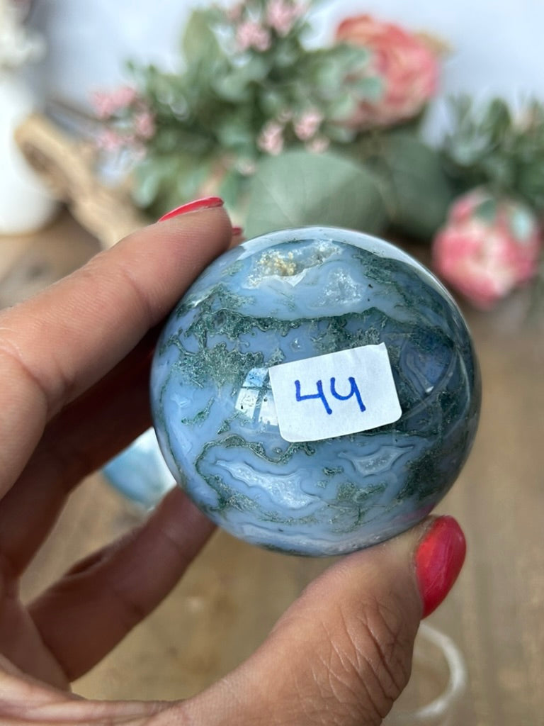 Moss Agate Sphere 44