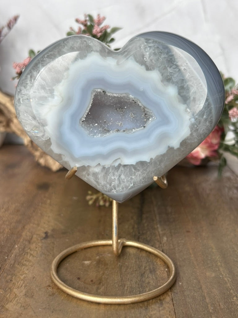Druzy Heart 112