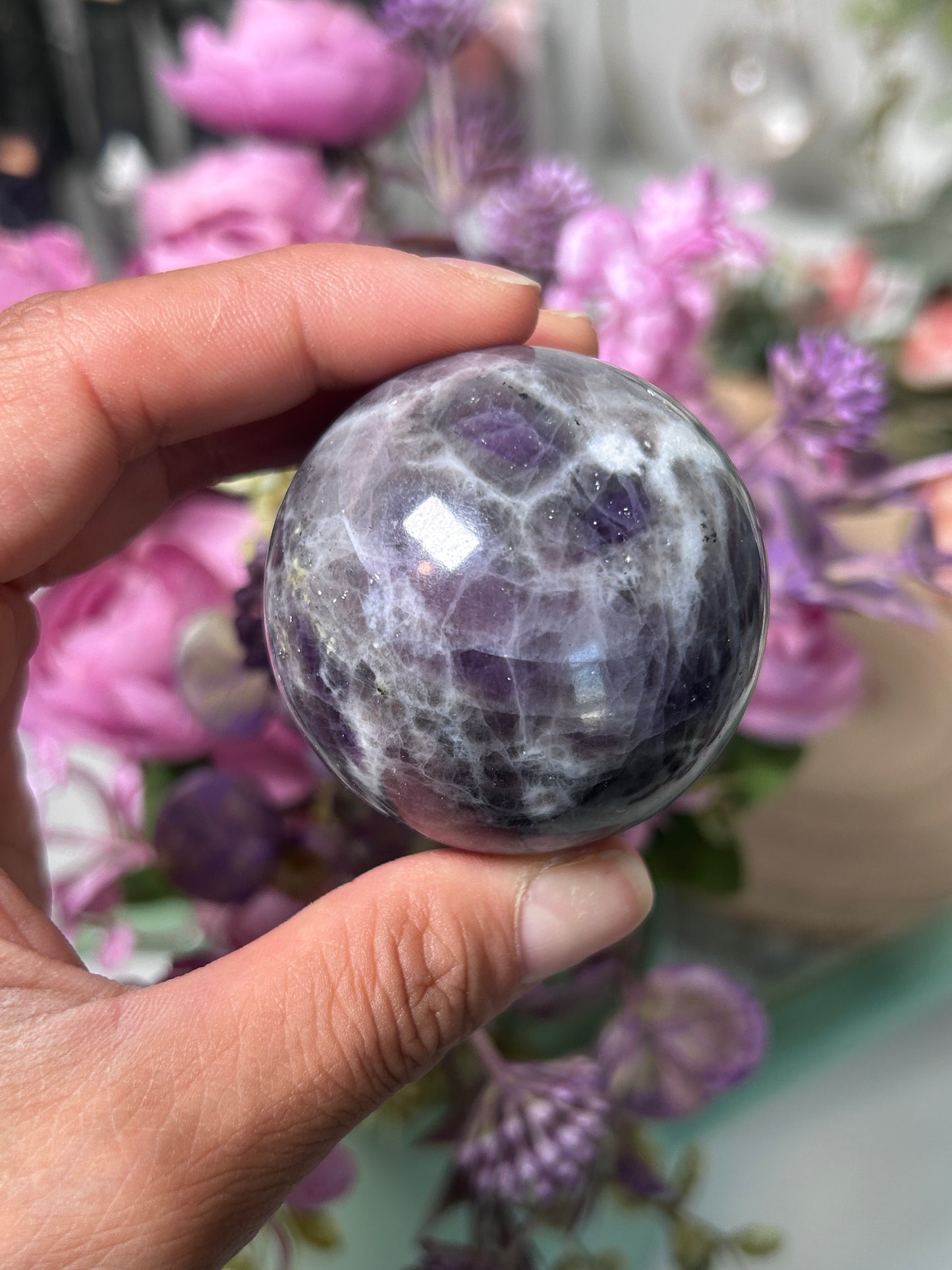 Purple Spurrite From Mexico Sphere 63