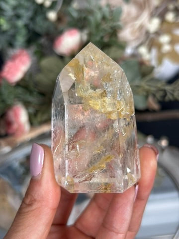 Golden Healer Fire Quartz Tower