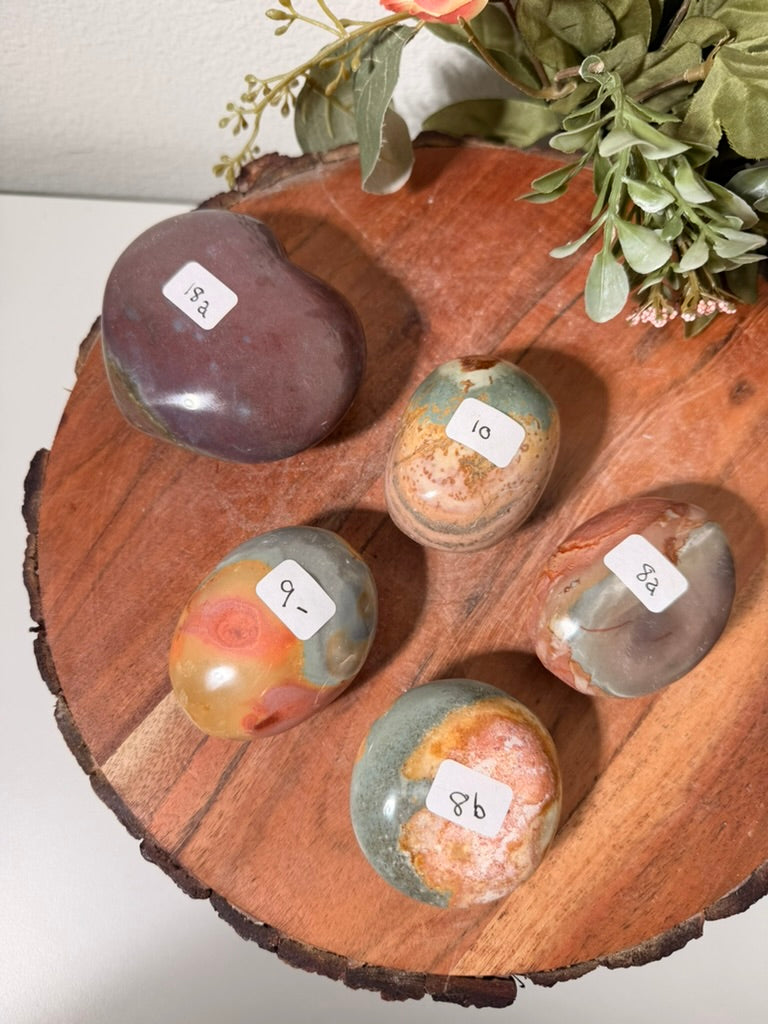 Polychrome Jasper Palms & Heart