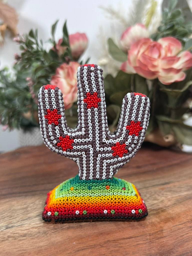 Handmade Beaded Cactus