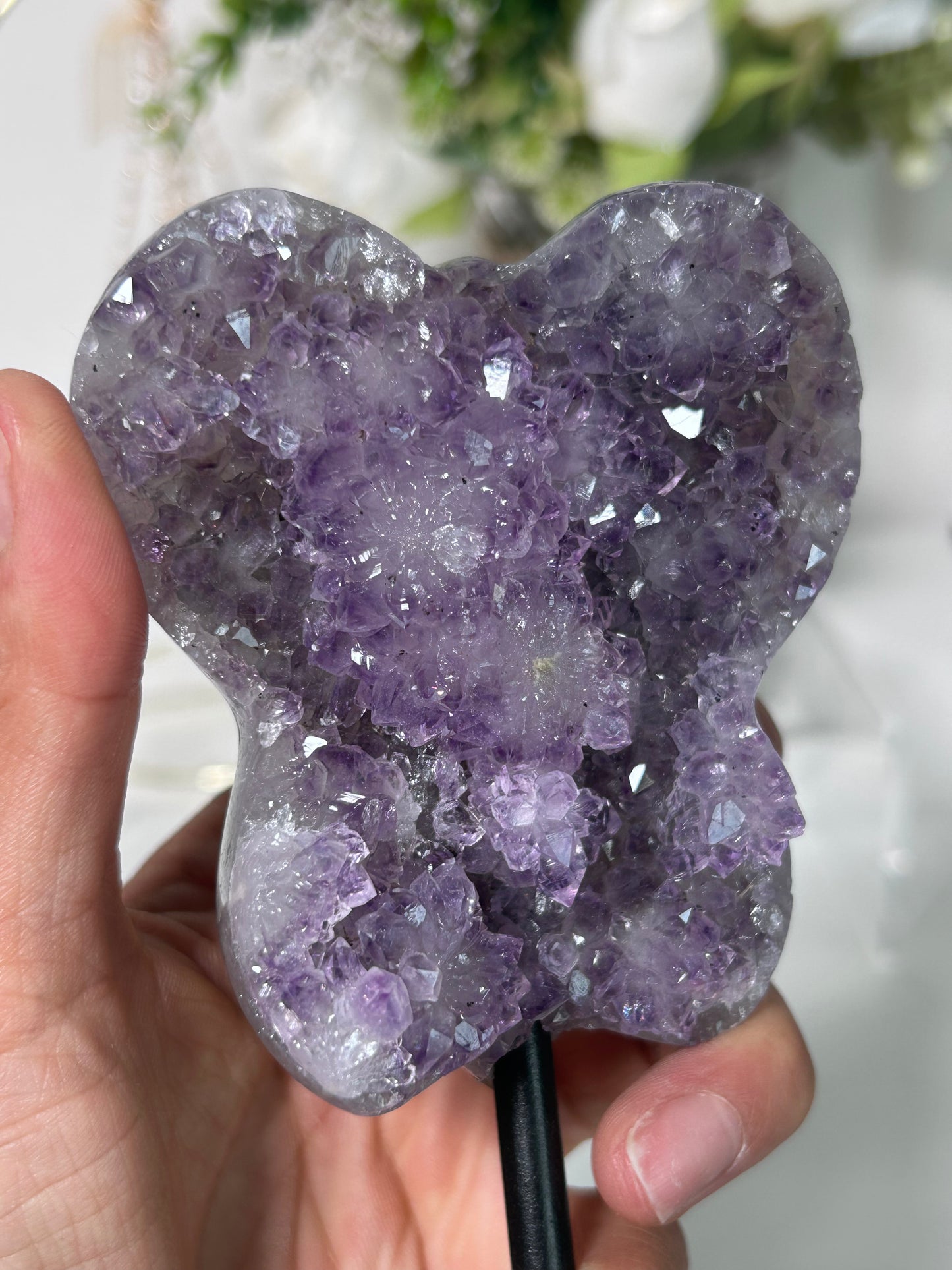 Amethyst Butterfly on Stand 68