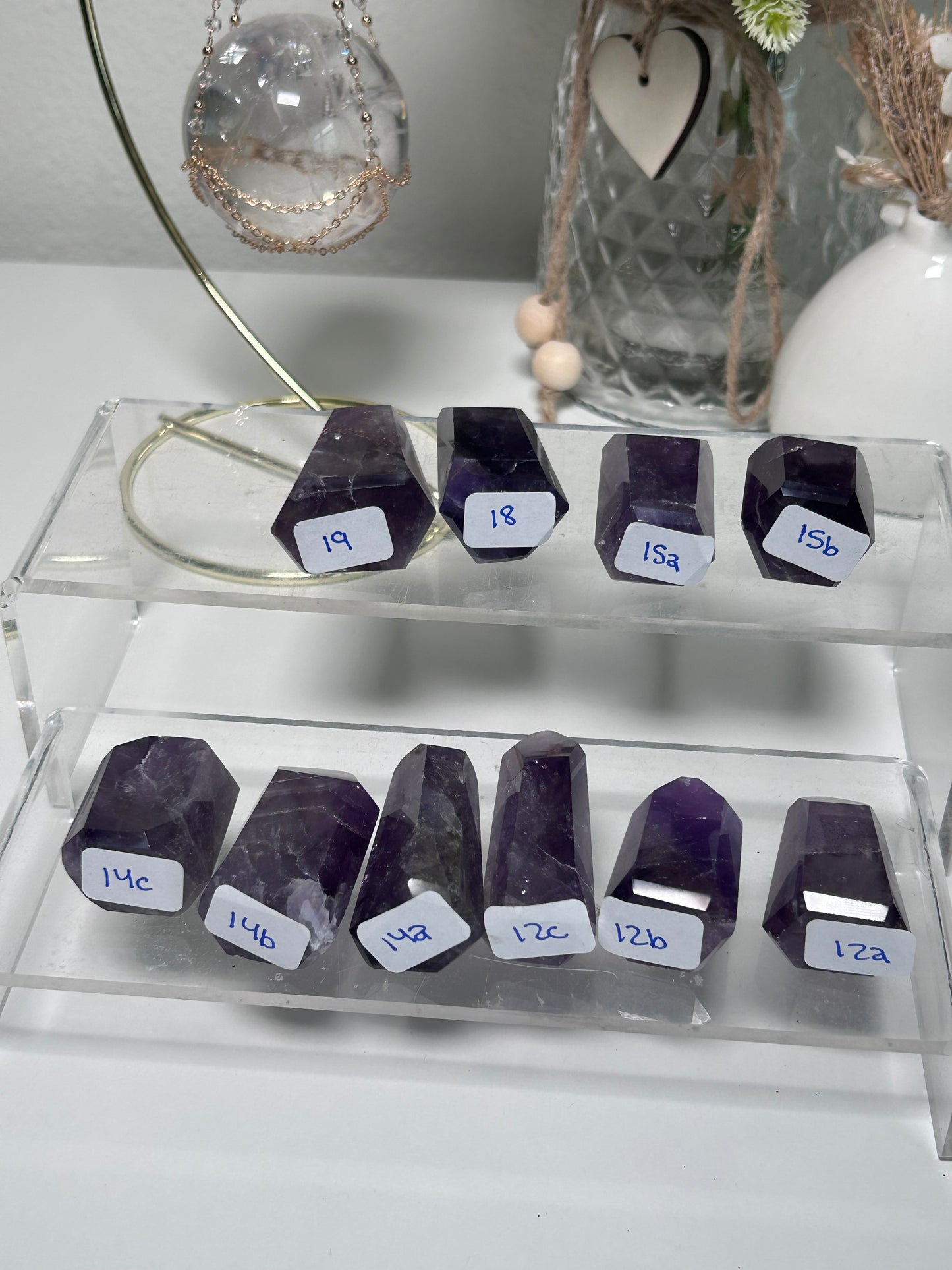 Smokey Amethyst Points From Brazil