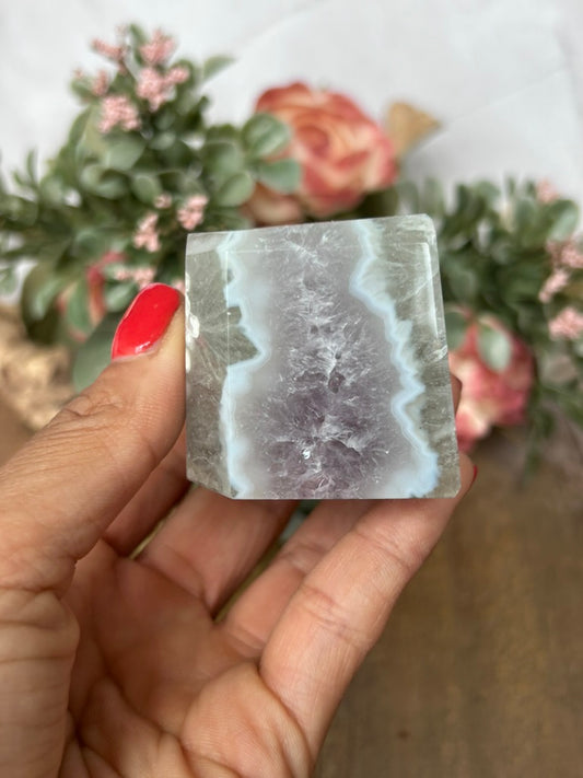 Green Quartz Amethyst Flower Agate FF
