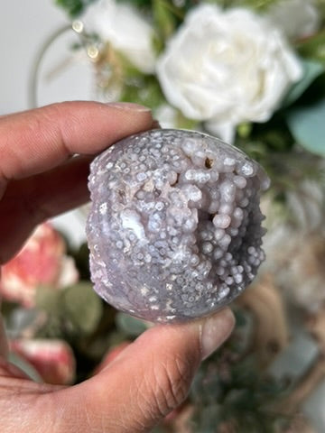 Druzy Grape Agate Sphere