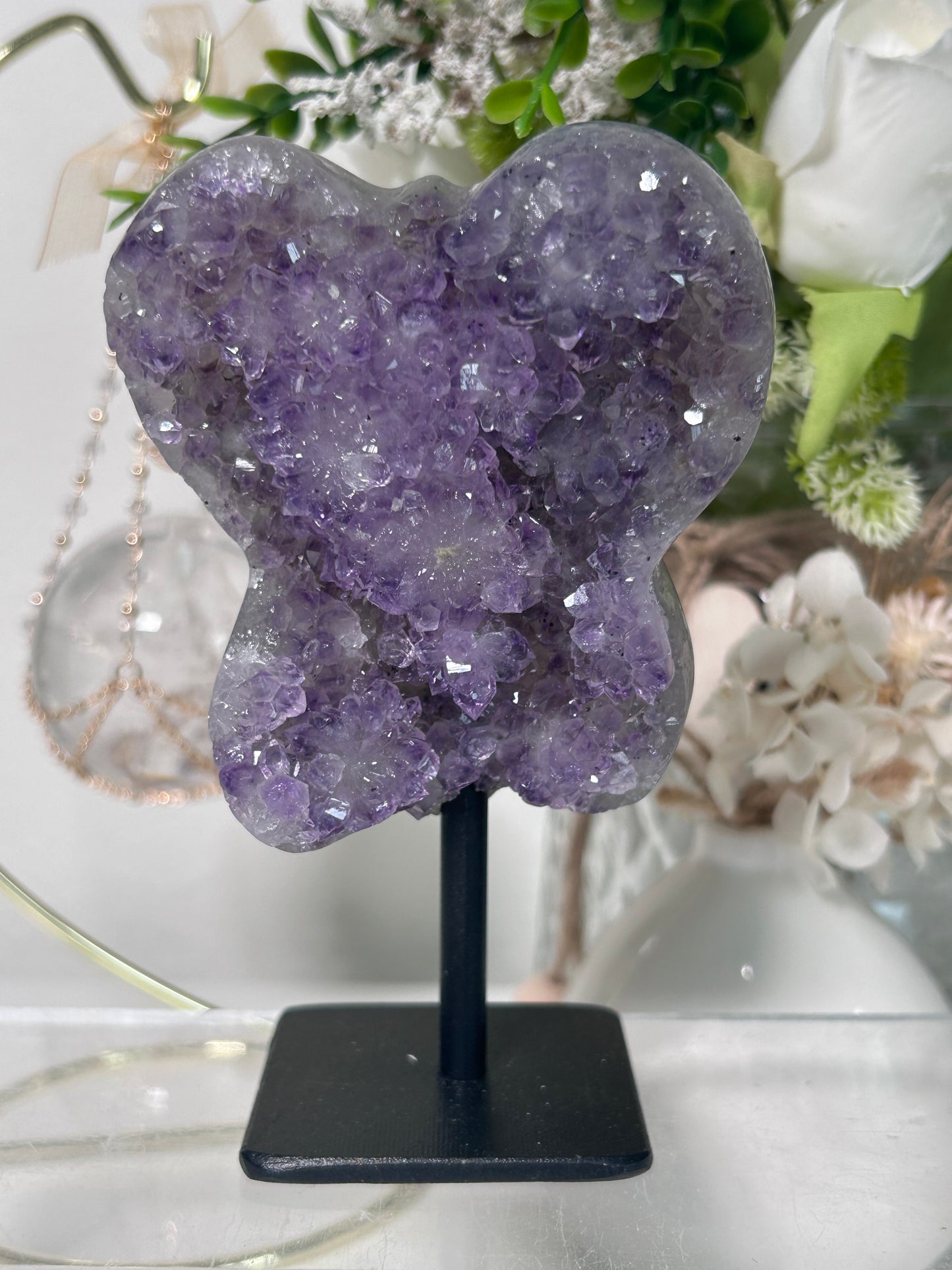Amethyst Butterfly on Stand 68
