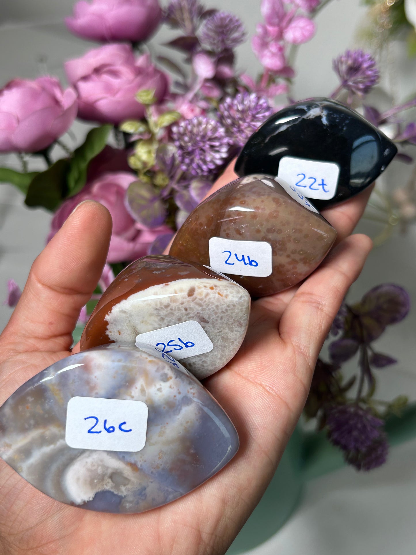 Shiva Eye Agates 26b, 27a, 27b