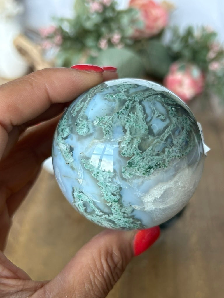 Moss Agate Sphere 56