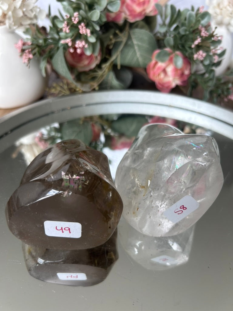 Smokey Quartz Golden Healer Flames