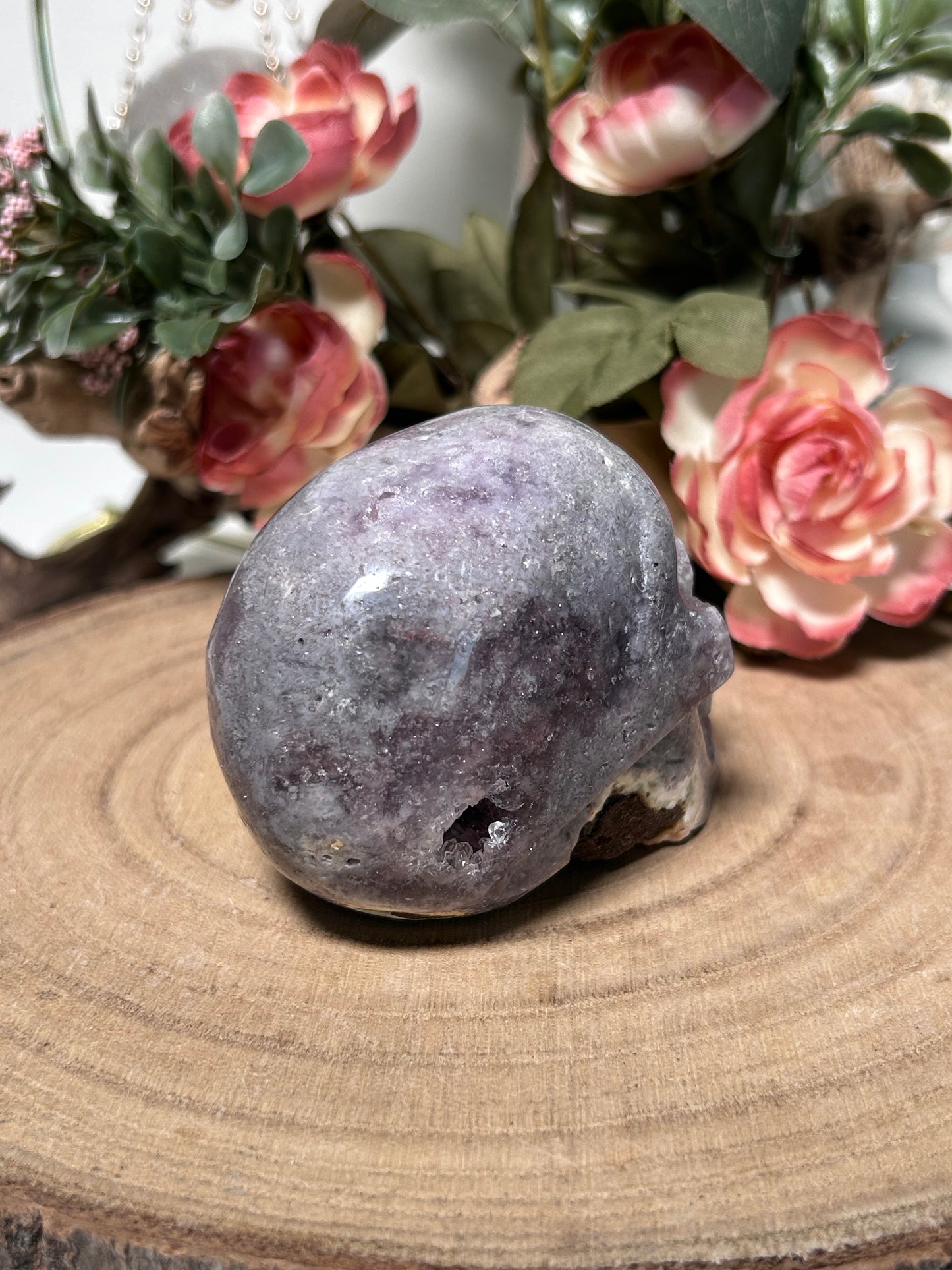 High Quality Pink Amethyst Skull 184