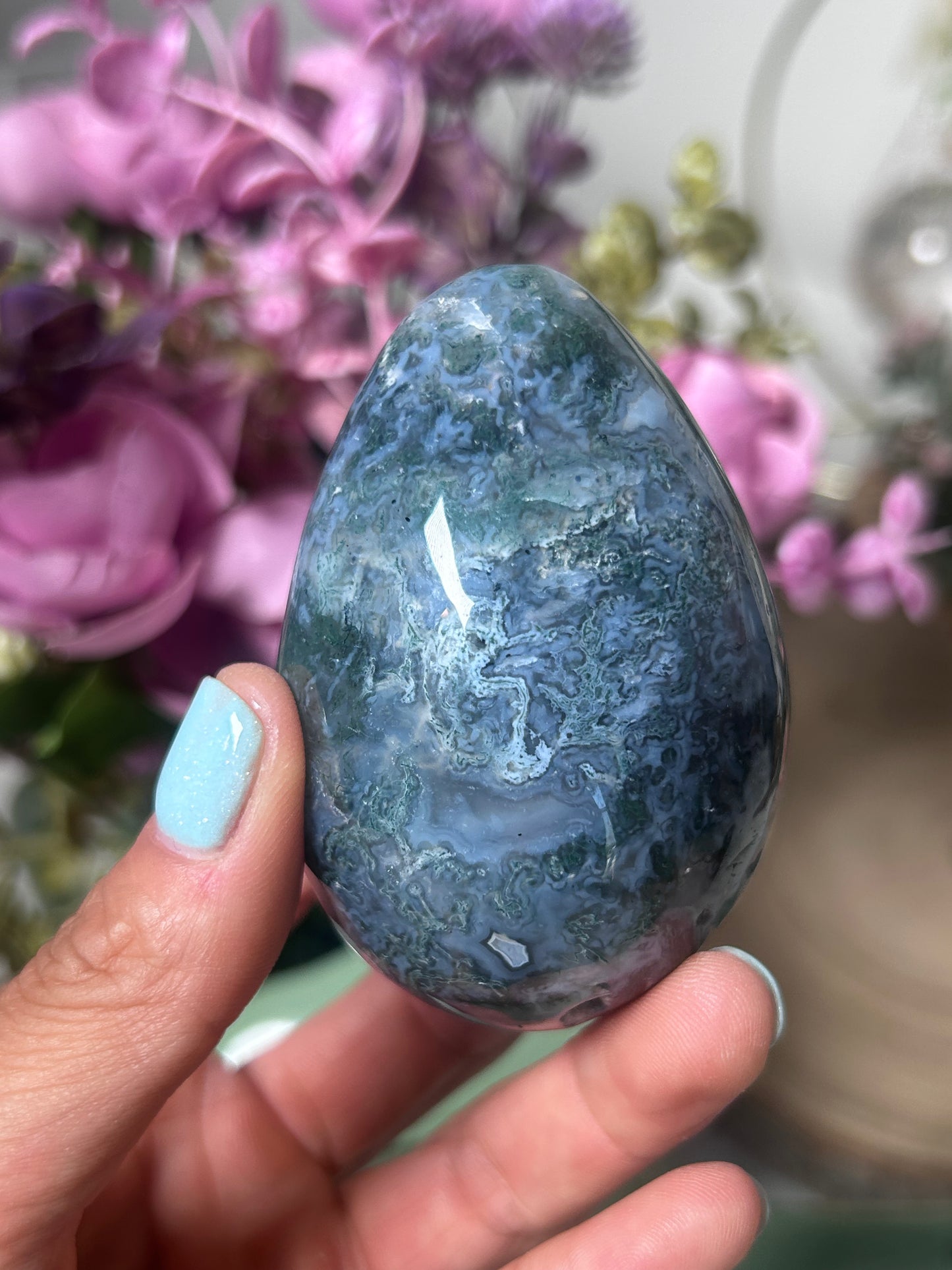 Moss Agate Egg 42