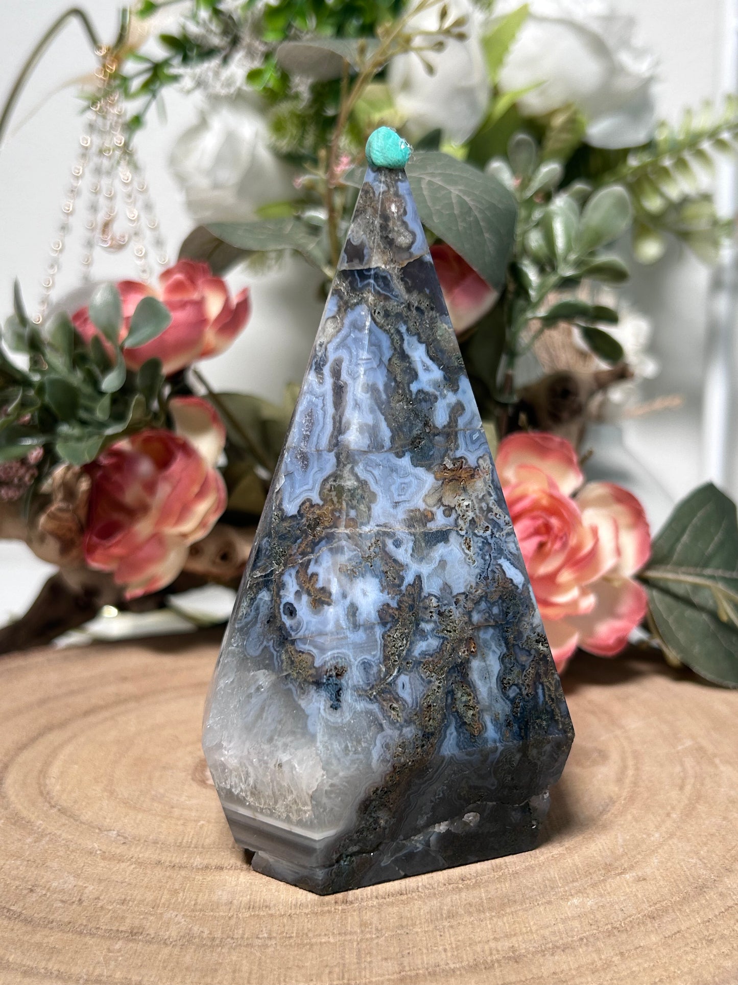 Moss Agate Diamond (Repaired) 44