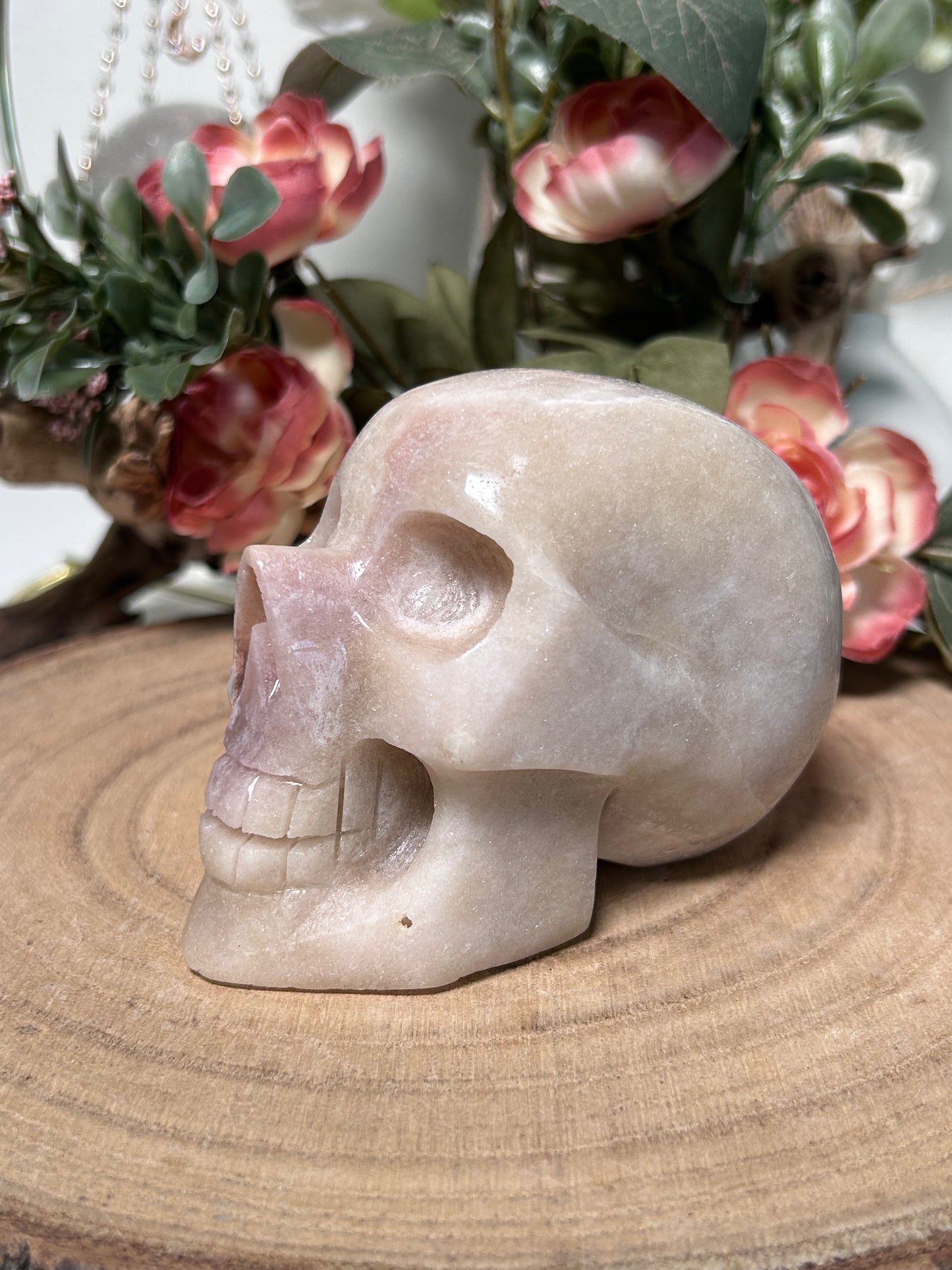 High Quality Pink Amethyst Skull 224