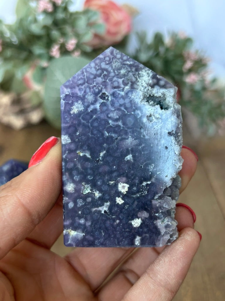 Grape Druzy Towers