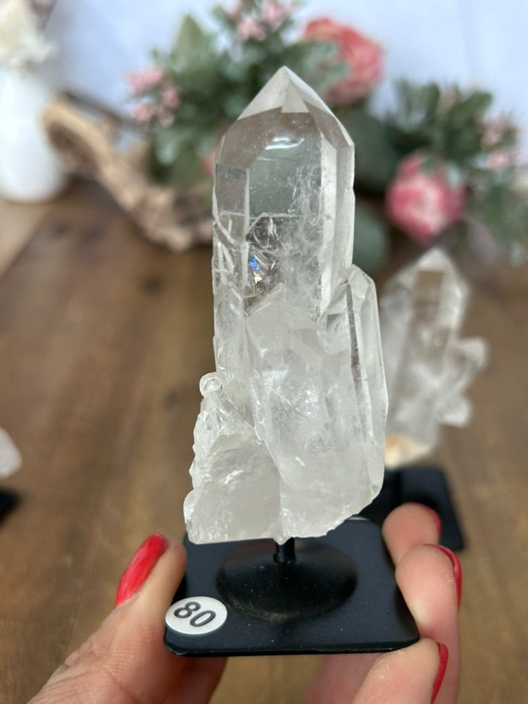 Twin Quartz On Stand 79, 80, 81, 82