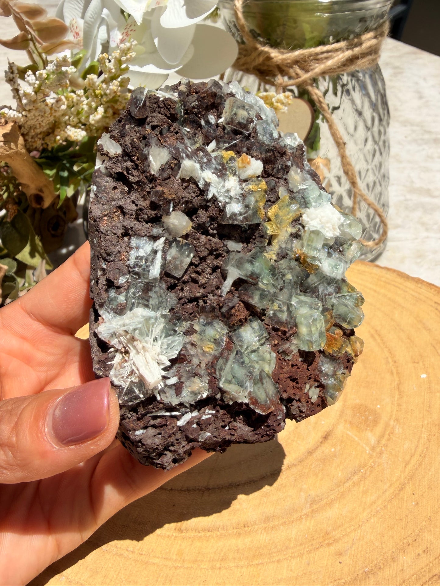 Disco Marshy Apophyllite 90b