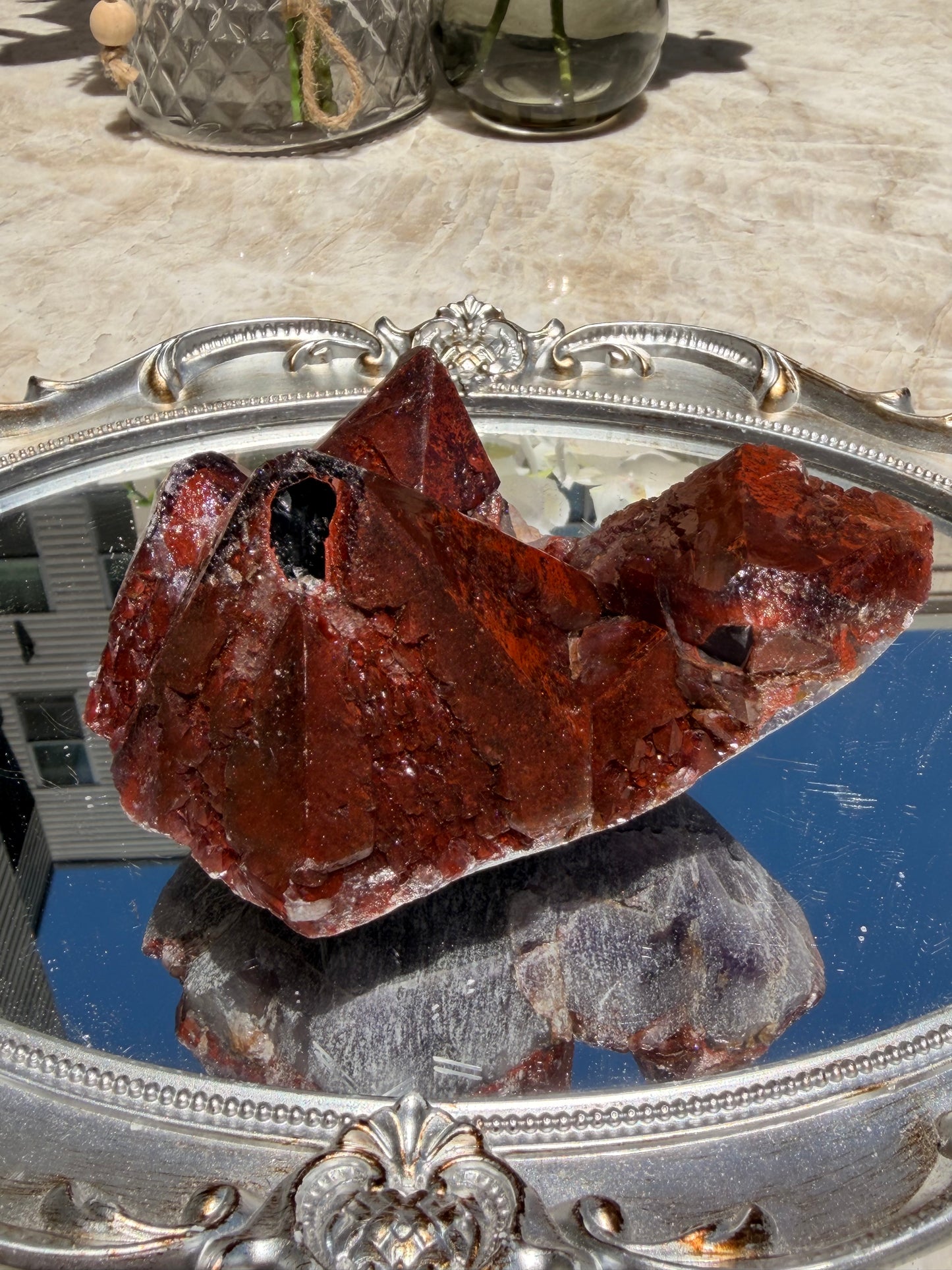 "Ruby Slippers" Alien Amethyst with Red Hematite 170