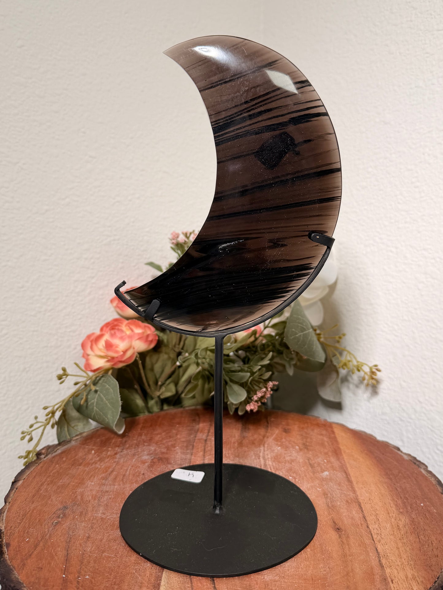 Midnight Lace Moons on custom black stand #4