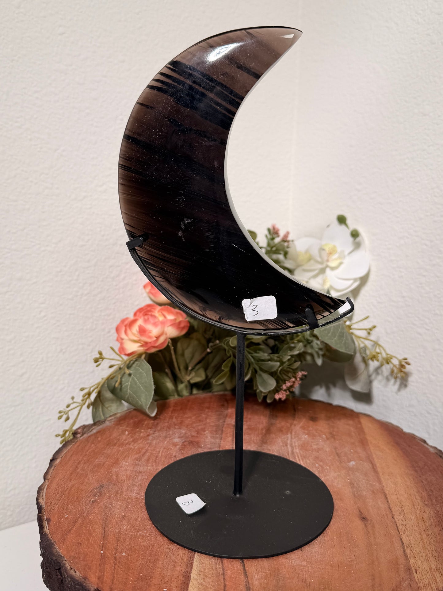 Midnight Lace Moons on custom black stand #3