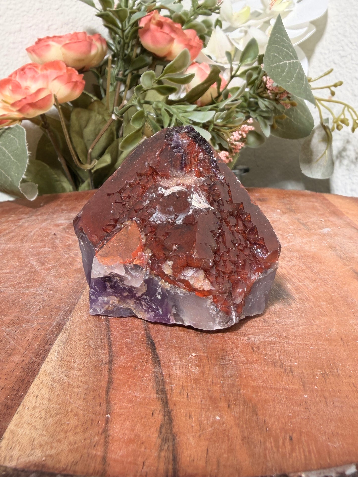 "Ruby Slippers" Alien Amethyst with Red Hematite 52