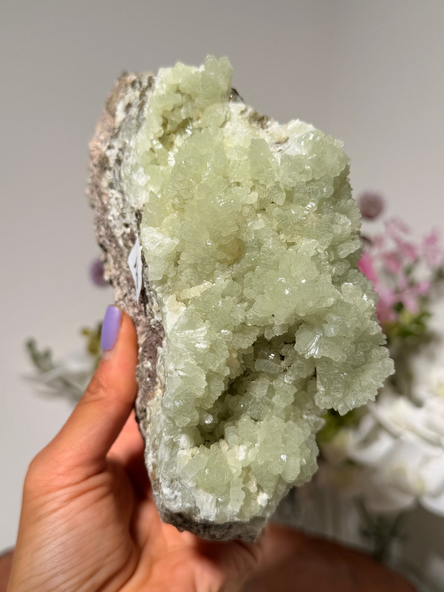 Green Prehnite from Morocco