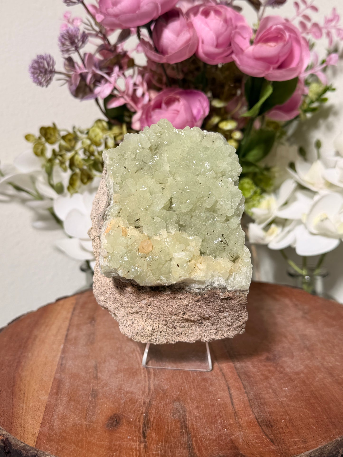 Green Prehnite from Morocco 95b