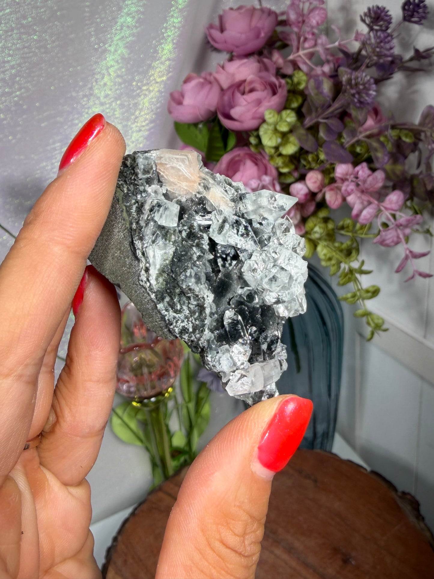 Black Chalcedony Diamond Apophyllite