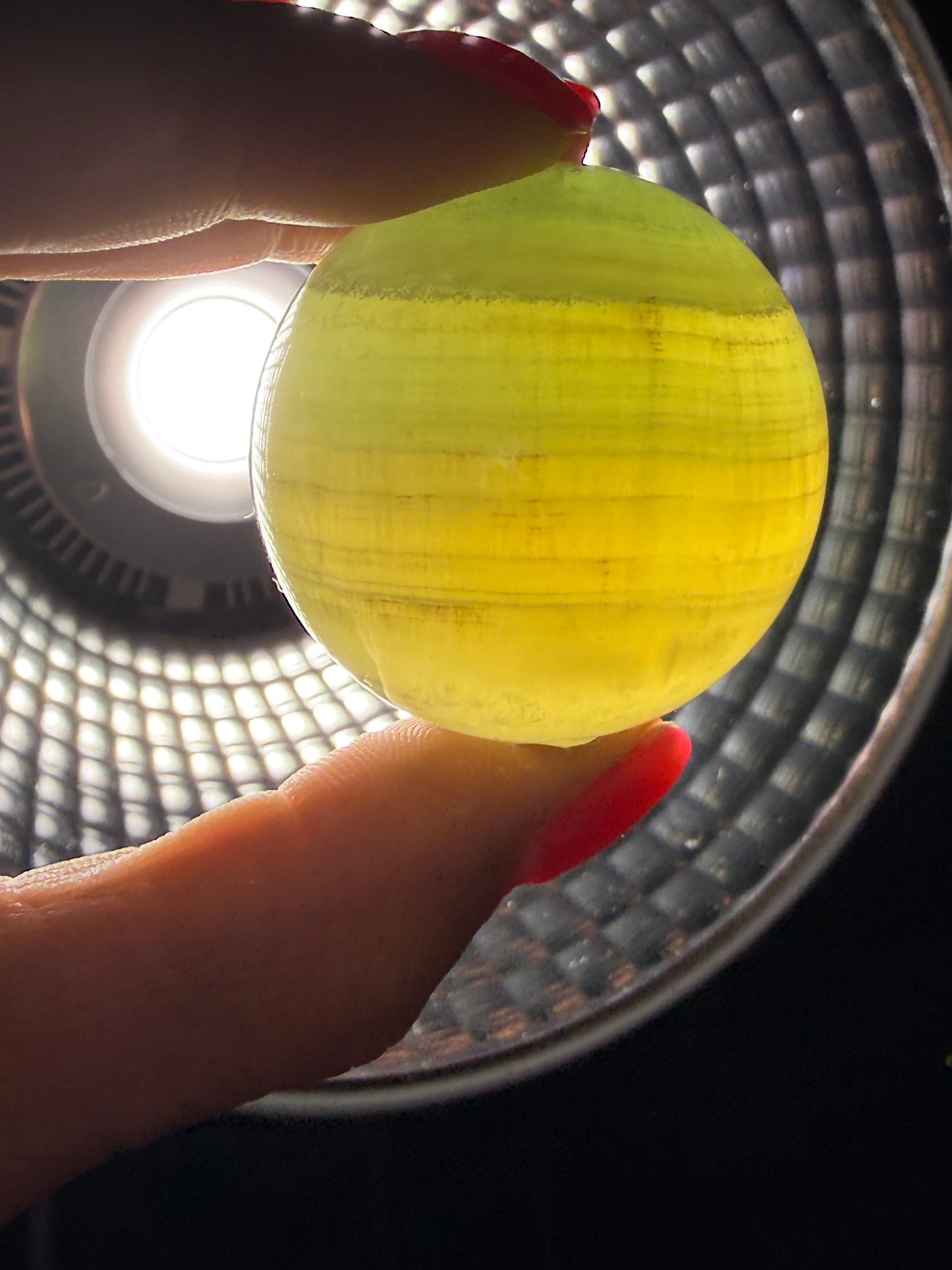 Lemon Lime Fluorite Sphere 29
