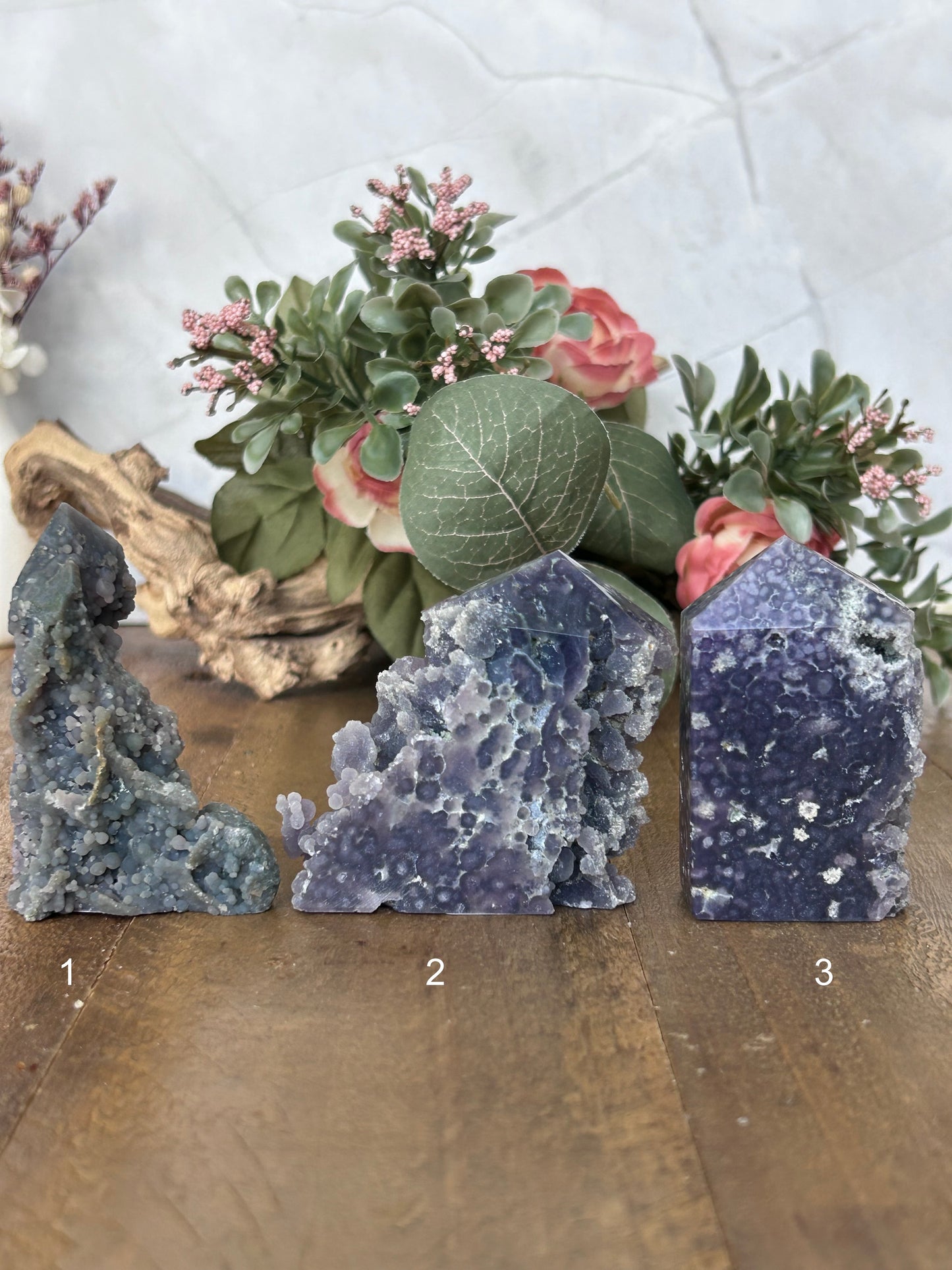Grape Druzy Towers