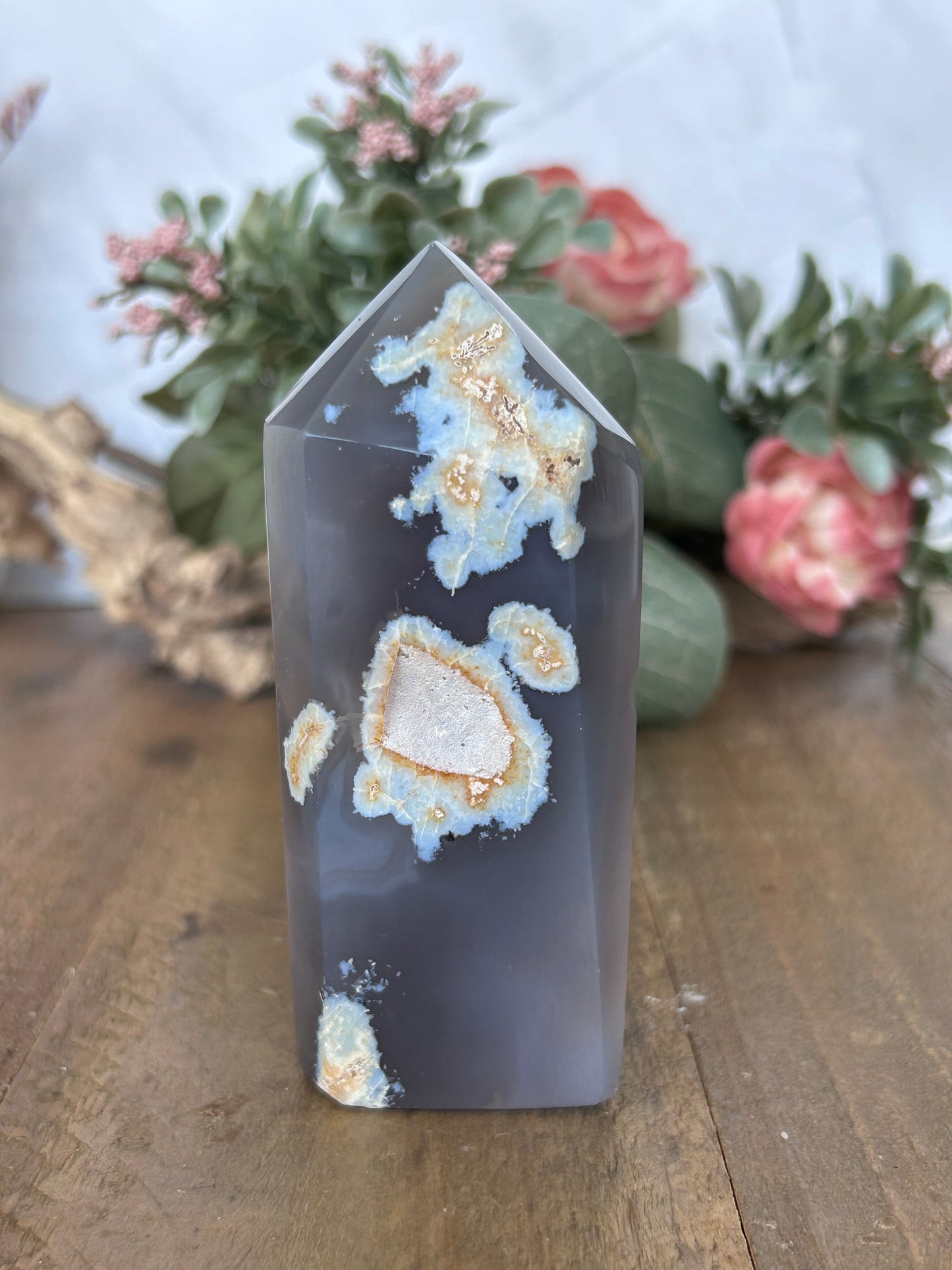 Druzy Agate Tower