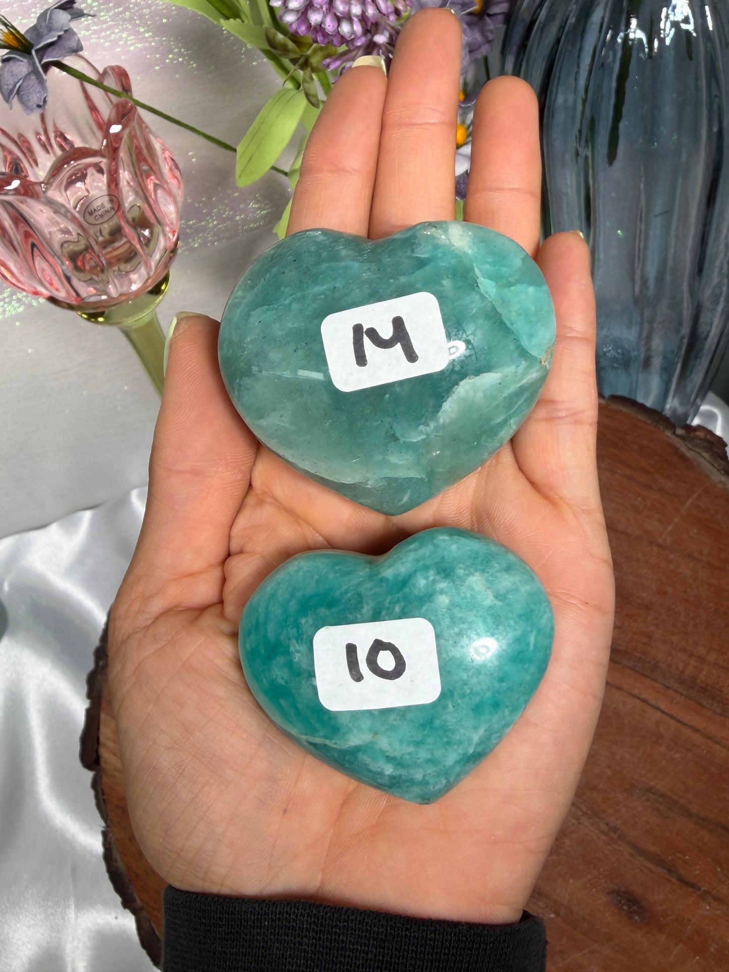 Amazonite Heart 14, 10