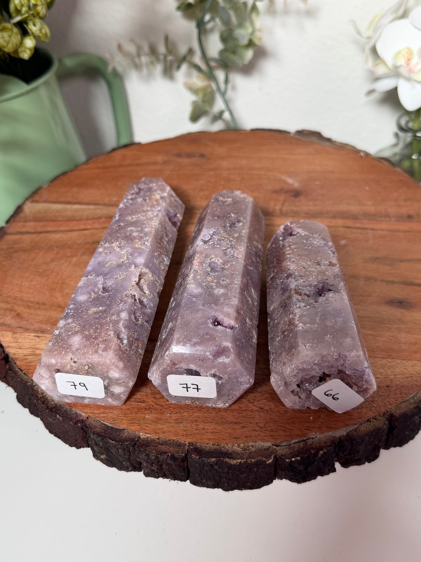 Pink and Purple Amethyst Tower 79, 77, 66